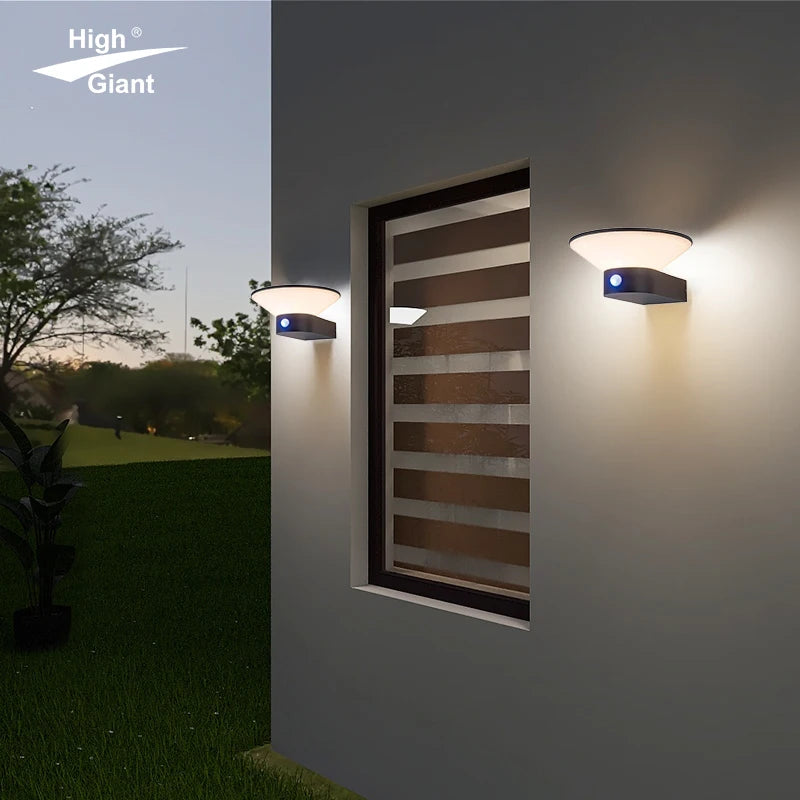 Simple Modern Courtyard Garden Landscape Lamp Solar Lighting Outdoor Waterproof Wall Lamp Yard Wall Solar Light