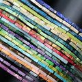 13x4MM Natural Rectangle Tube Shape Stone Loose Beads Imperial Jasper for Jewelry Making DIY Design