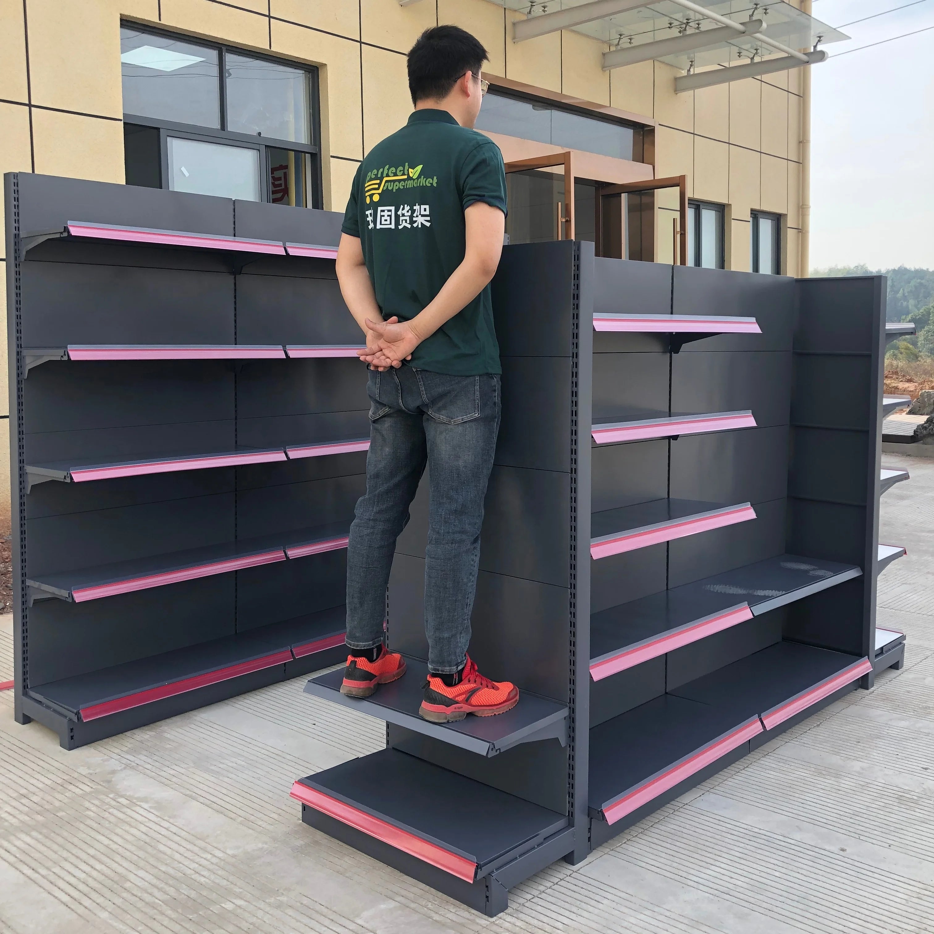 Supermarket+Shelves Store Rack Retail Shop Equipment Stands Supermarket Supplies Customizable Display Racks