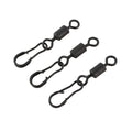 Hirisi Carp Fishing Quick Change Snap Swivel Matt Black for Terminal Fishing Accessories