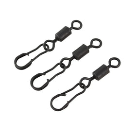 Hirisi Carp Fishing Quick Change Snap Swivel Matt Black for Terminal Fishing Accessories