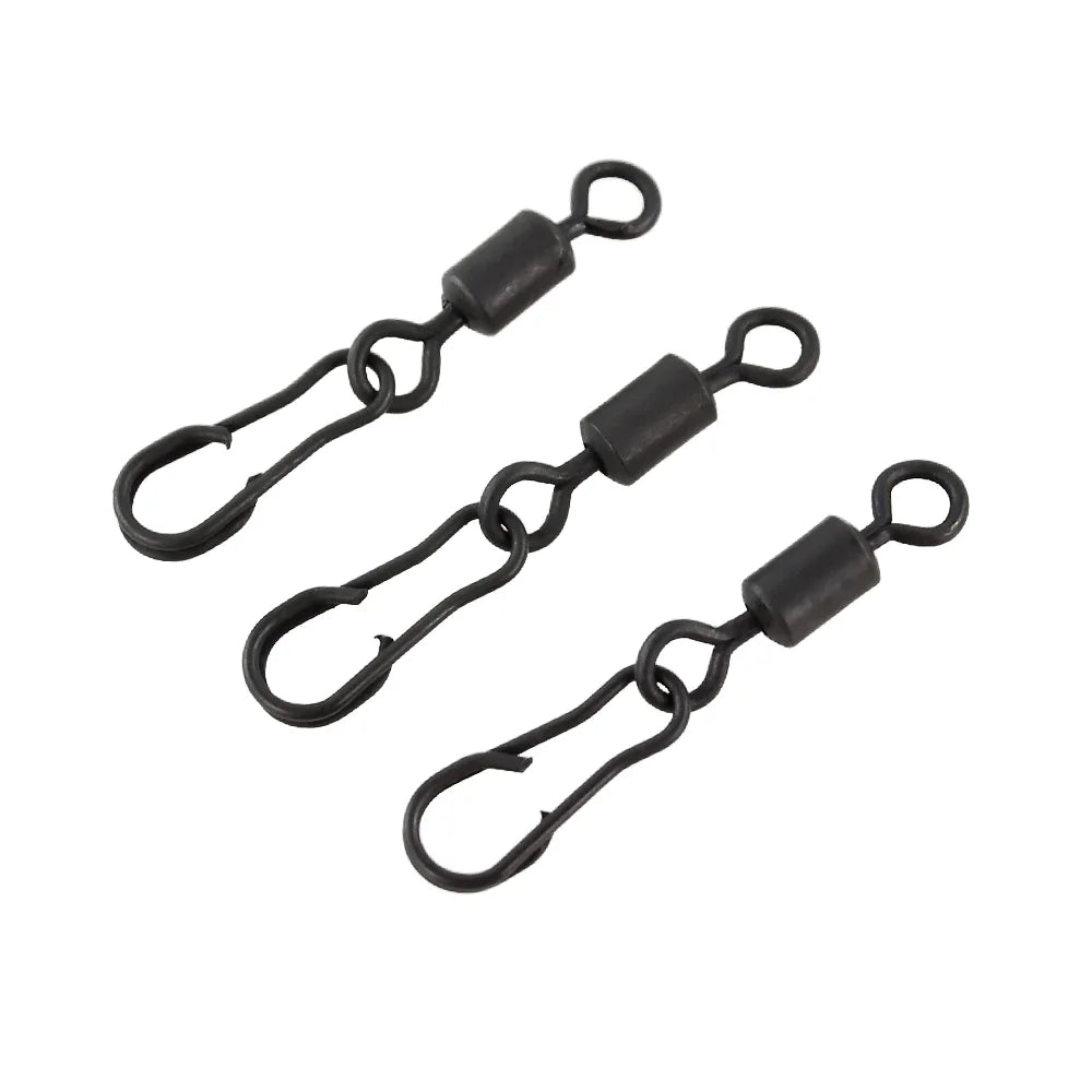 Hirisi Carp Fishing Quick Change Snap Swivel Matt Black for Terminal Fishing Accessories