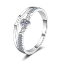 Luxury Fashion 925 Sterling Silver Moissanite Ring Jewelry Women Ladies Female Bridal Engagement Wedding Rings Jewellery