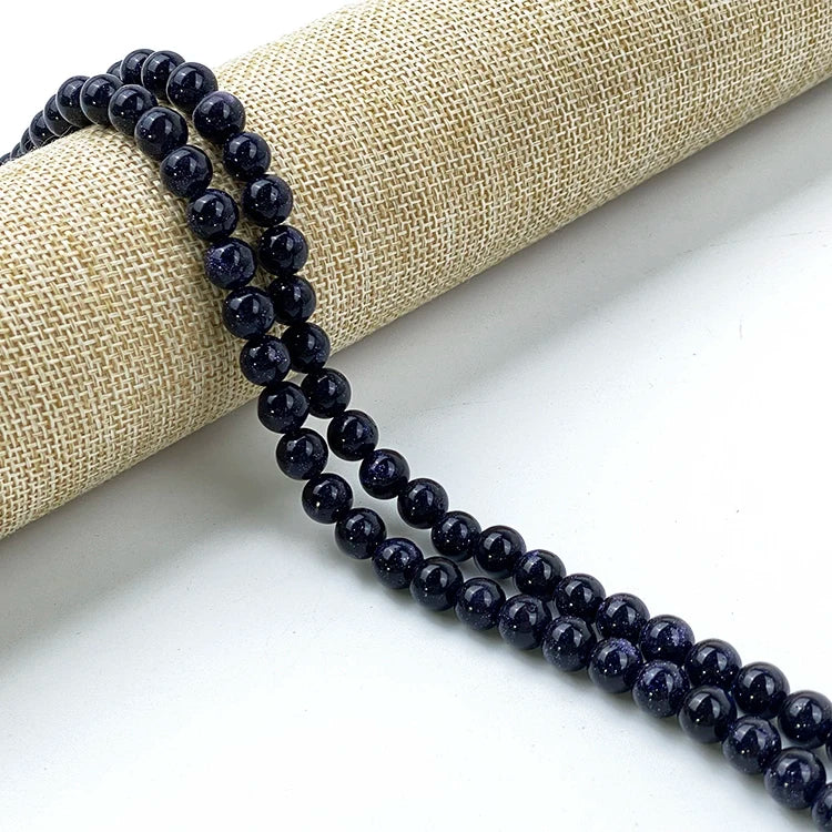 6mm 8mm 10mm Blue Sand Other Crown Forte Bright Gemstone Jewelry Making for Men Natural Stone and Crystal Craft Loose Bead