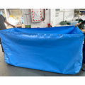 LVJU Aquaculture Tank Use Outdoor Fish Pond Liner 2000 Liters 2x1x1m 500 Gallons 6.6x3.3x3.3 ft PVC Blue Pond Liner