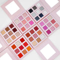 Wholesale 9-Color Square Eyeshadow Palette with Custom Logo Metallic & Shimmer Finish Customizable Eye Shadow Palette