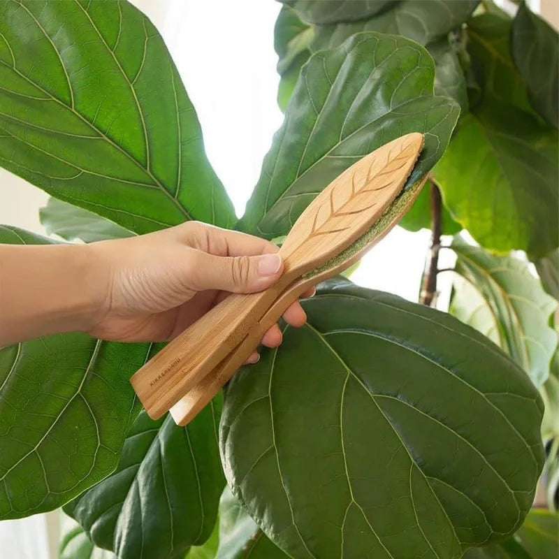 Wholesale Brush Portable Handheld Leaf Cleaning Brush Creative Potted Leaf Cleaner