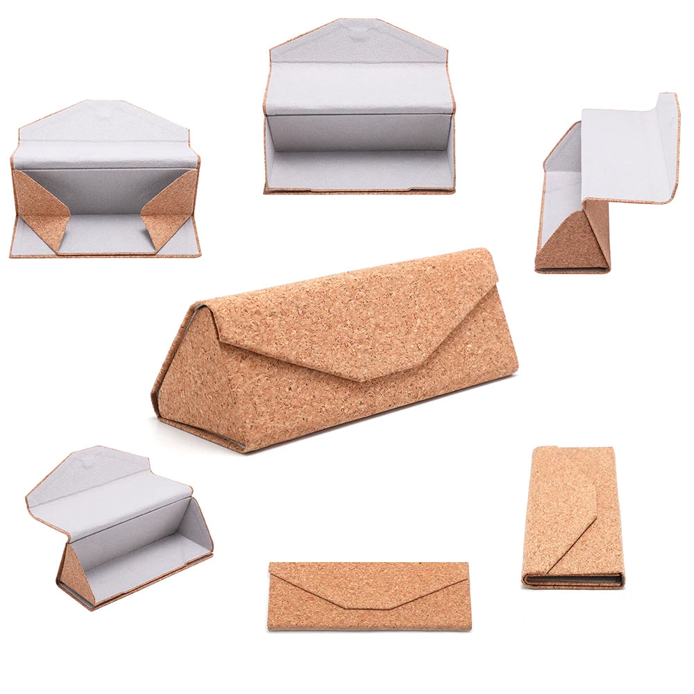 Luxury Leather Display Custom logo Eyewear case Wooden and Pvc Box Sun Eye Glasses Packing Sunglasses case for Glasses