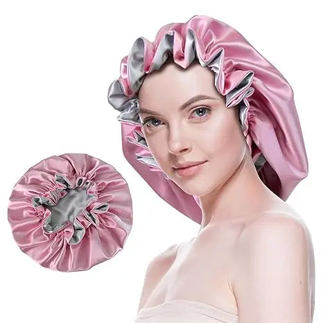 Professional Custom Striped Satin Hair Bonnet Sleep Cap for Wigs and Extensions Four Seasons Use Natural and Curly Hair