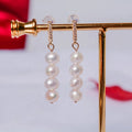 Dangle Earrings Newest Design Long Pearl String Drop Freshwater Pearl Earrings for Girls and Women Gifts