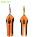 SUNSHINE Industrial Straight Stainless Steel Pruning Shears Gardening Scissors Flower Pruner for Fruit Picking Tree Trimming