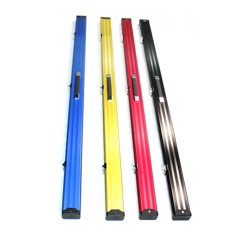 High-end Colorful Aluminum One Piece Billiard Snooker Cue case with 2 Slots for Sale