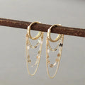 Popular Party Simple Multi-layer Fringe Chain S925 Sterling Silver Earrings Gift for Women