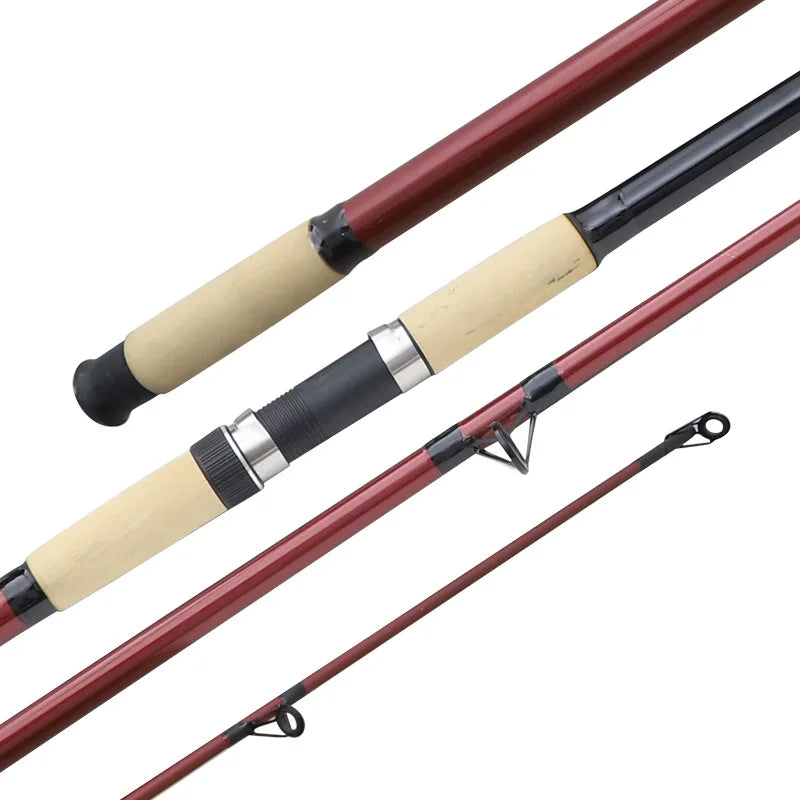 Long Casting Surf Fishing Rod Beach 2.1m 3.6m 3.9m Super Hard 2 Sections FRP Sea Fishing Rod
