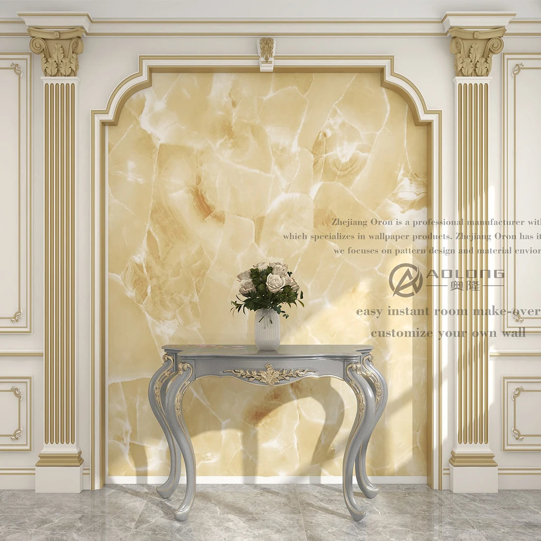 Low MOQ Morden Moisture-Proof Marble Pvc Wall Panel Film Peel and Stick Self Adhesive Wallpaper for Living Room