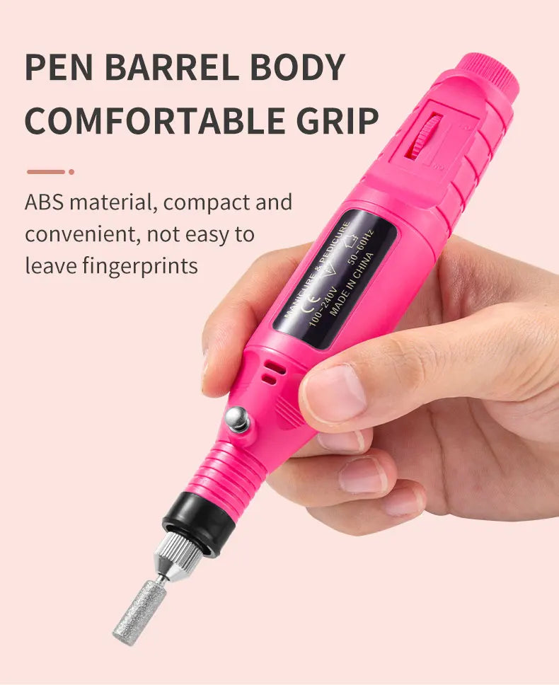 1set Hot Sale Beauty Personal Care Nail Suppliers Nail Gel Remove Machine Nail Drill Pen with 6 Bits