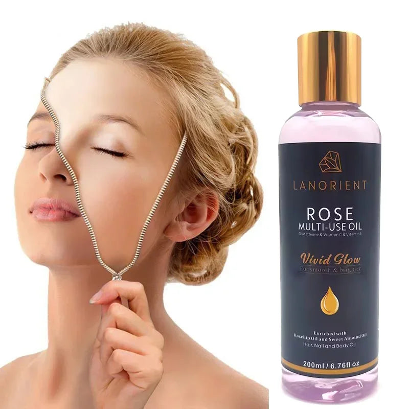 Factory Wholesale 100% Rosehip for Body Hair Carrier Oil Has the Effect of Rejuvenating Moisturizing Anti-wrinkle and Freckle