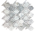Hot Selling Modern White Waterjet Marble Mosaic Tiles Interior Bathroom Walls Floors Stone Material Parquet for Graphic Design