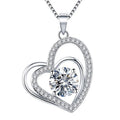 Huitan Lover Heart Shape Necklace Charms Pendant Necklace Women Clavicle Chain Wholesale Necklaces