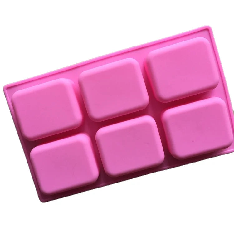 Saffron Rectangle Silicone Soap Molds Original Design for Cake Baking and Soap Making Welcome OEM/ODM