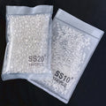 Yantuo High Quality Hot Fix Flat Back Crystal Rhinestones  Transparent Clear  Rhinestone for Wedding Dress Garment