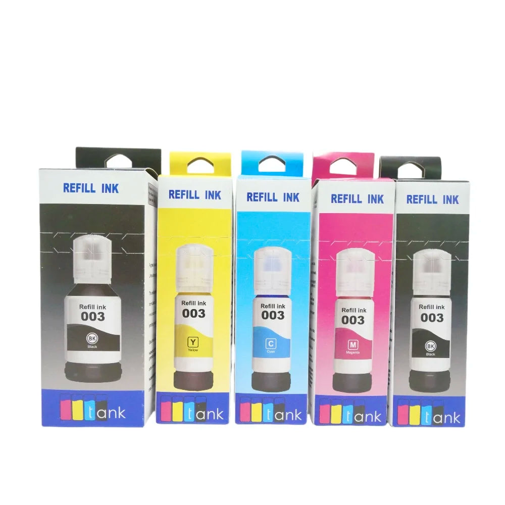 Tinta 001 003 105 106 101 103 512 502 522 504 544 102 104 Refill Dye Ink Kits for Epson  Inkjet Printer Ink