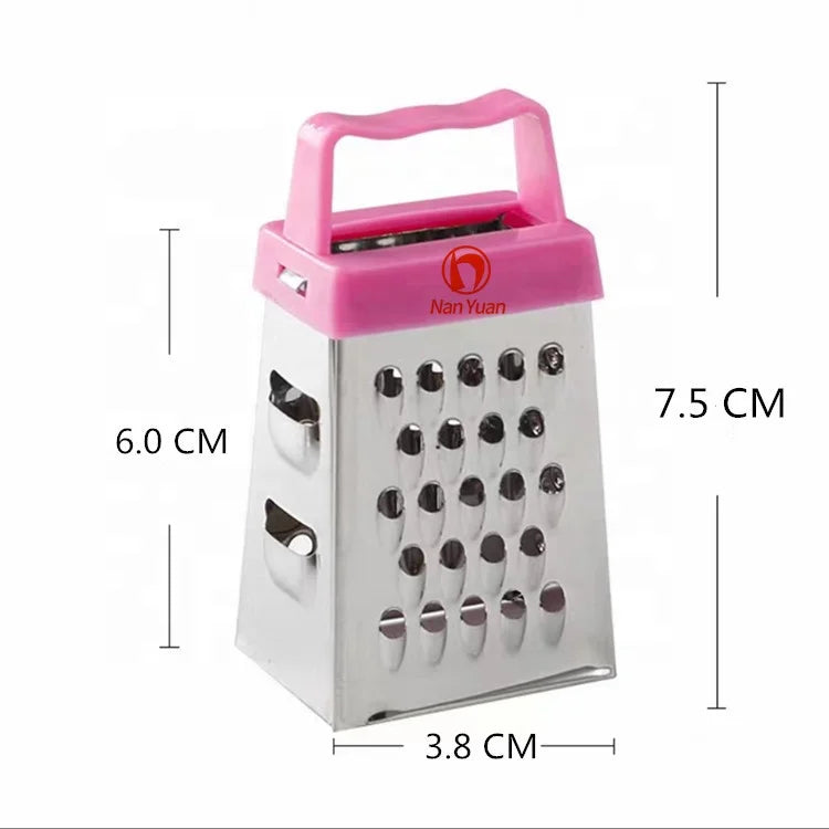 Multifunctional Tiny Mini 4 Sided Grater Parmesan Manual Cheese Mini Cheese Plastic Handle Grater