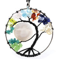 Fashion Necklace Design Tree of Life 7 Chakra Stone Pendant Necklace for Women and Girls Jewelry