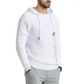 Spring Autumn Men's Hoodies Pure Color Slim Hooded Sweatshirts Mens Coats Male Casual Sportswear Streetwear