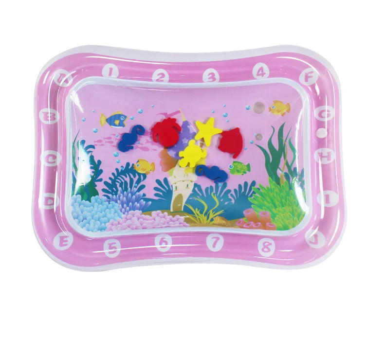 Hot Selling Baby Toys PVC Inflatable Baby Water Play Mat Tummy Time Baby Water Play Mat