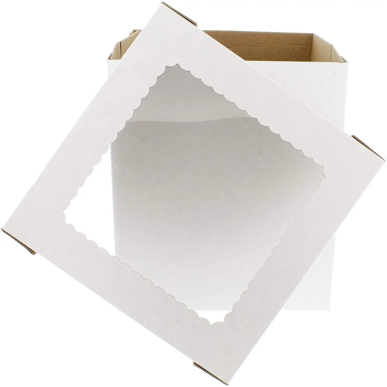 Hot Sales White Corrugated Tall Cake Packaging Box for Cajas Para Pastel
