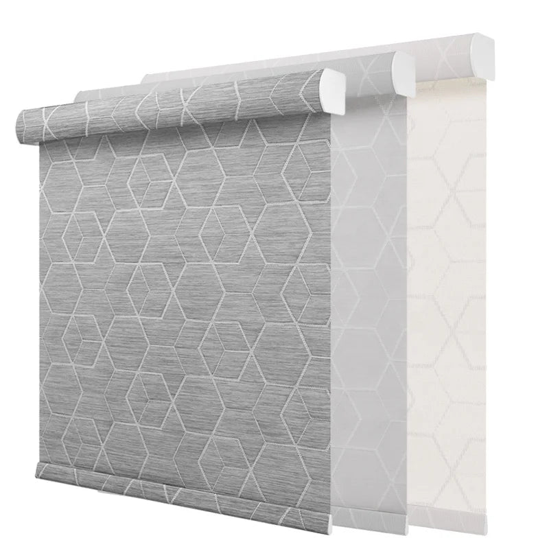 Water Proof Fabric Sunscreen Cordless Blind PVC Blinds for Living Room Spring Blinds for Hotel Indoor Energy-saving