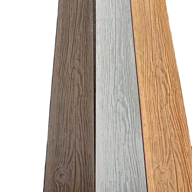 Outdoor Terrace Flooring WPC Decking with Click Installation PU Material Waterproof for Garden Landscape