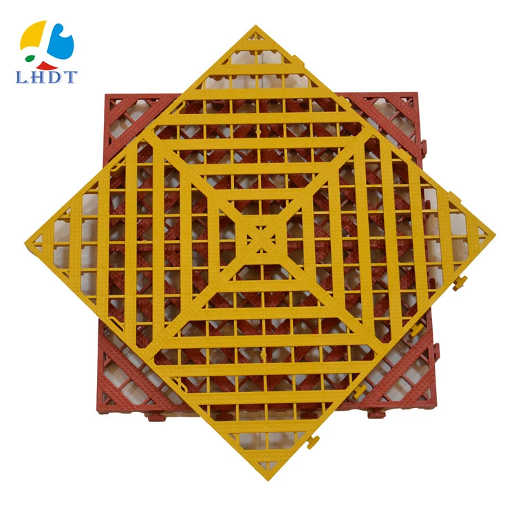 China Factory Customized PP Decking Car Wash Floor Grille and Drainage Grid Plate for Car Beauty Shops