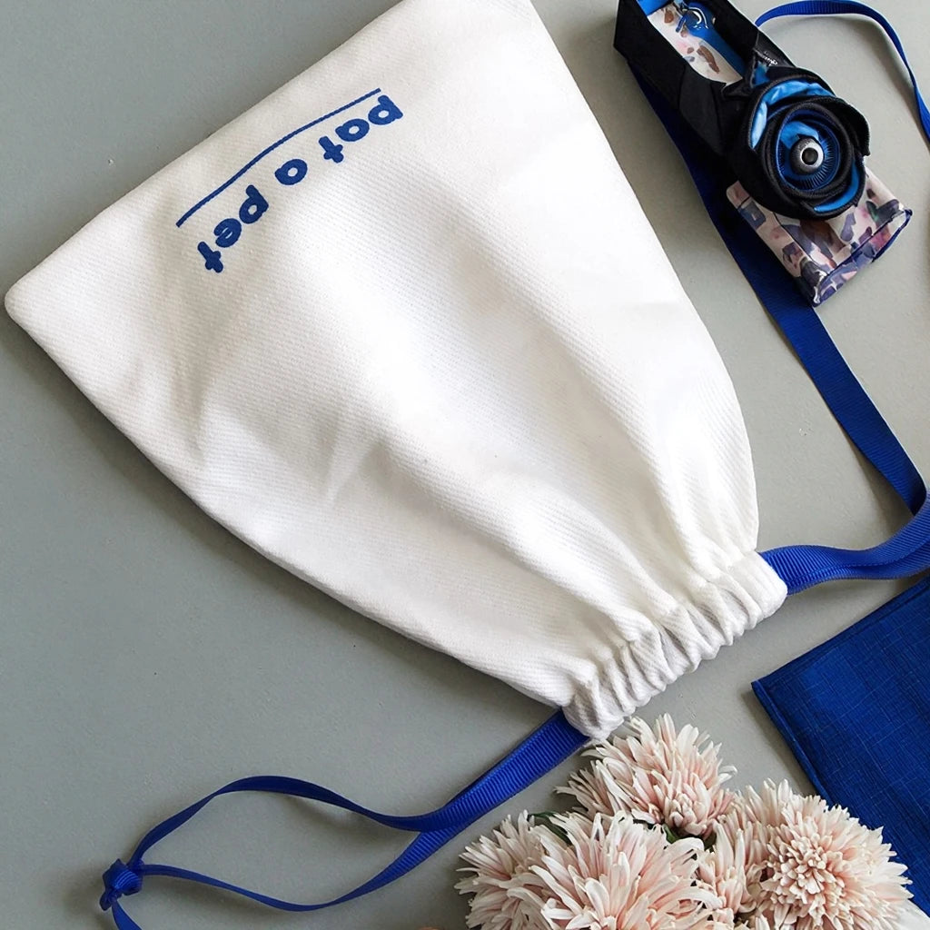 Cotton Canvas Drawstring Bag High Quality Custom Logo Jewelry Makeup Hair Extension Storage Pouch