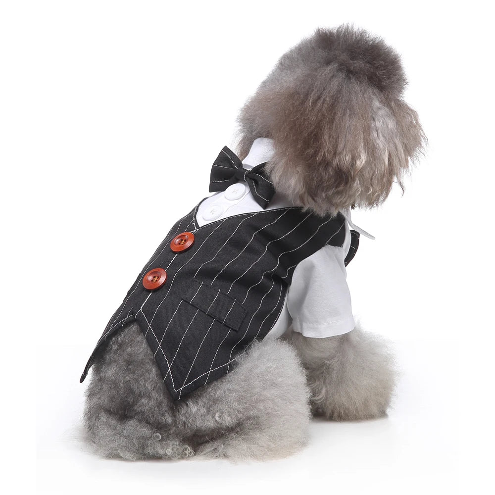 Wholesale New Formal Pet British Wedding Puppy Costume Summer Pet Apparels