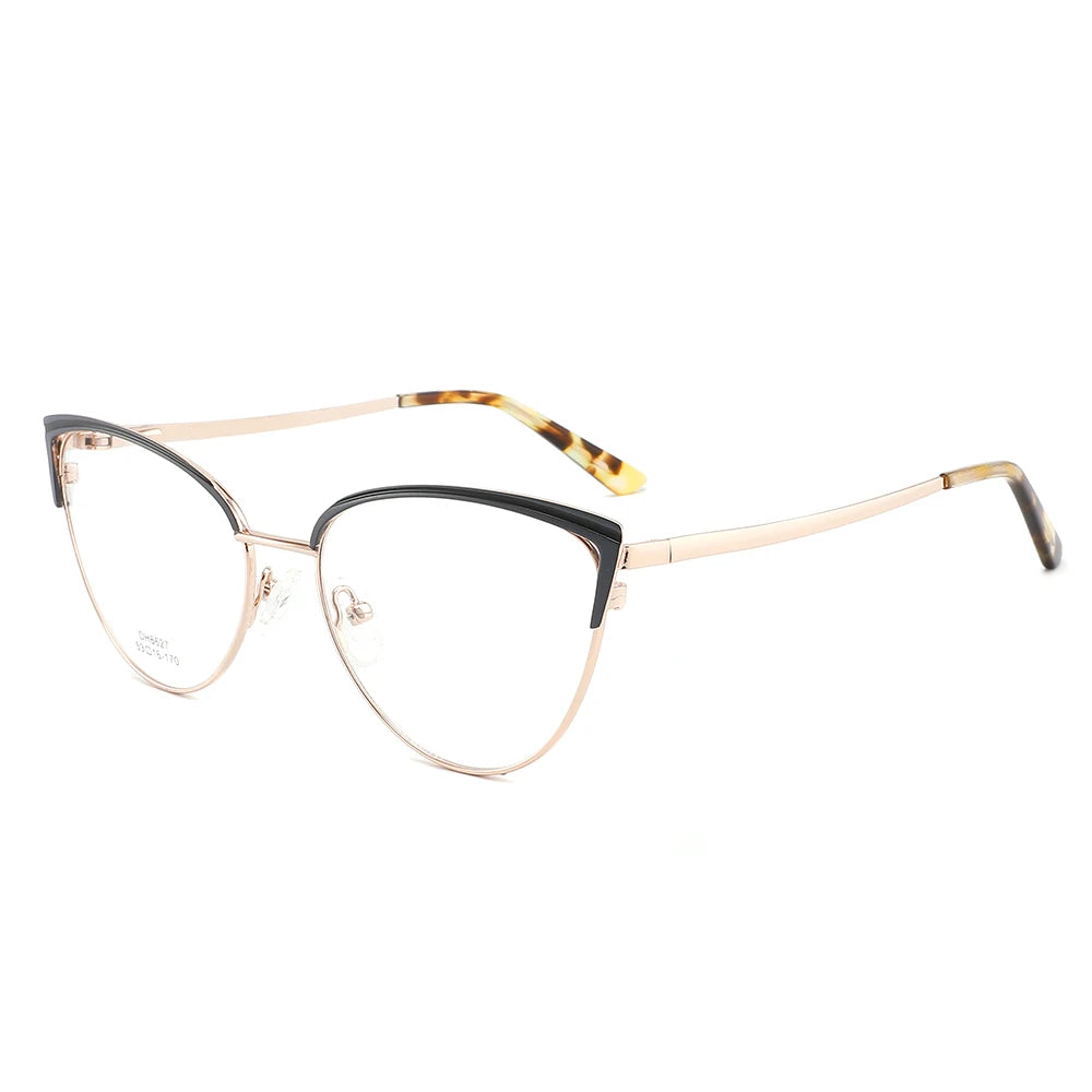 DH6627 Super Popular Cat Eye Design Glasses Metal Full Frame Ultralight Optical Glasses
