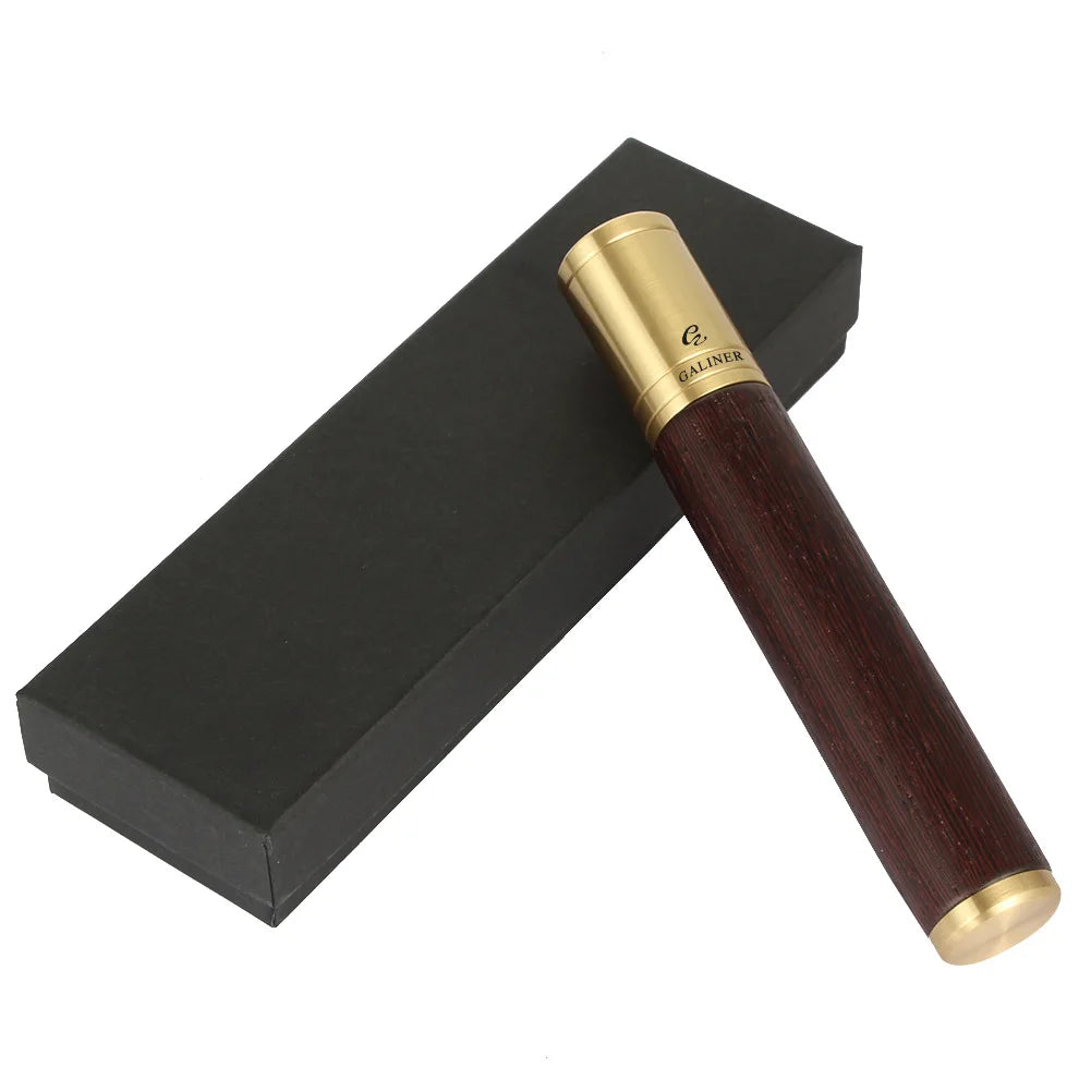 Factory Direct Offer Custom High-end Cigar case Tube Solid Wood Single Cigar Humidor