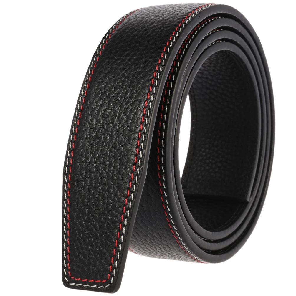 Color Thread Fashion Belt First Layer Cowhide Men's Belt LY35-3597