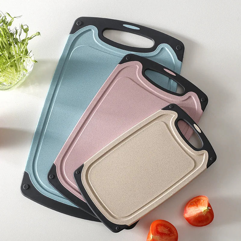 3pieces Durable Plastic Multi Functional Chopping Board PVC Mini pp Kitchen Cutting Board Set