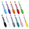 Factory Stock Stainless Steel & Silicone Metal Tongs for Cooking Serving BBQ Bread Food Clip