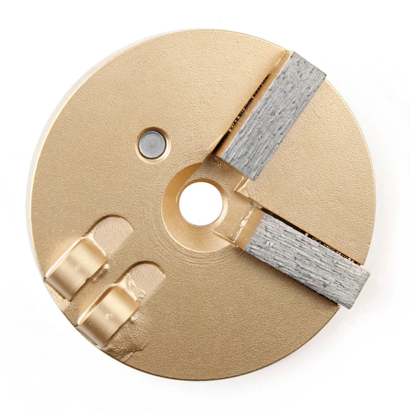 Factory Custom Wholesale Aluminum Oxide Sanding Belts Trapezoid Concrete Diamond Grinding Disc With 2X1/2 PCD+2BA