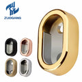 Zuogang New Products Furniture Hardware Oval Wardrobe Hanging Rail Zinc Alloy Bracket Holder Wardrobe Tube Holder