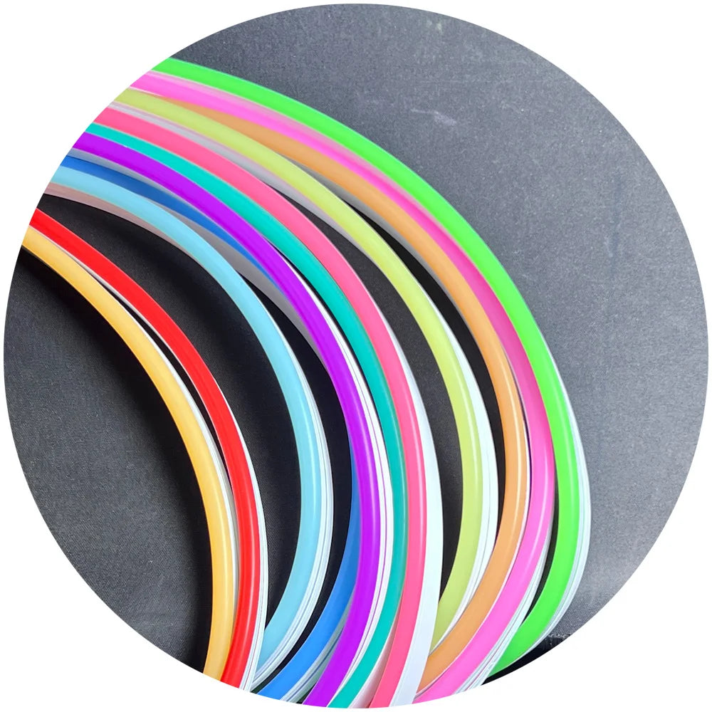6*12mm 8*16mm DC12V RGB Waterproof IP67  1cm Cut Silicon Glue Flex Strip Rope LED Neon Light