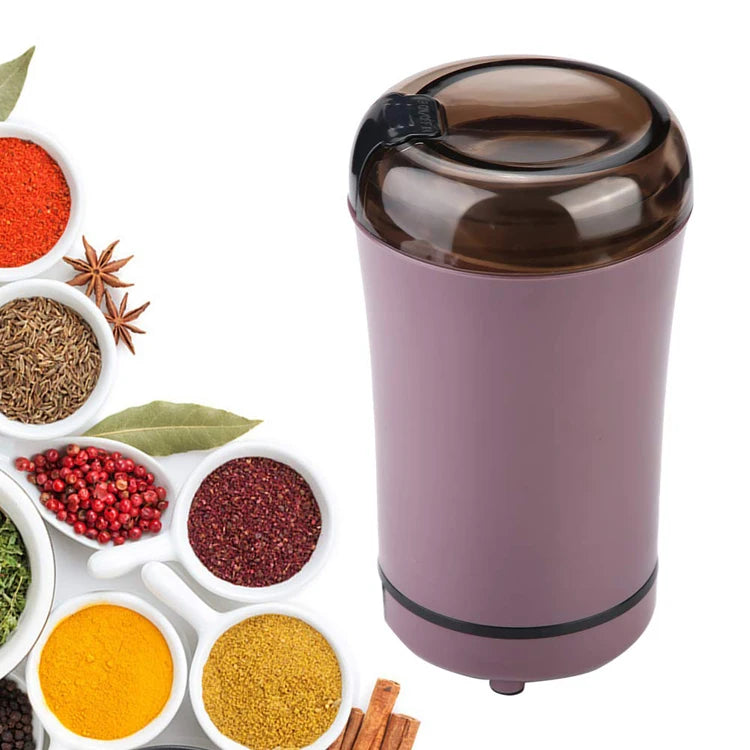 Electric Herb Grinder with 304 Stainless Steel Grinding Blades Mini Coffee Grinder