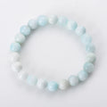 8mm Luxury Natural Stone Healing Crystal Stretch Beaded Bracelet Women Men Handmade Gemstone Round Bracelet