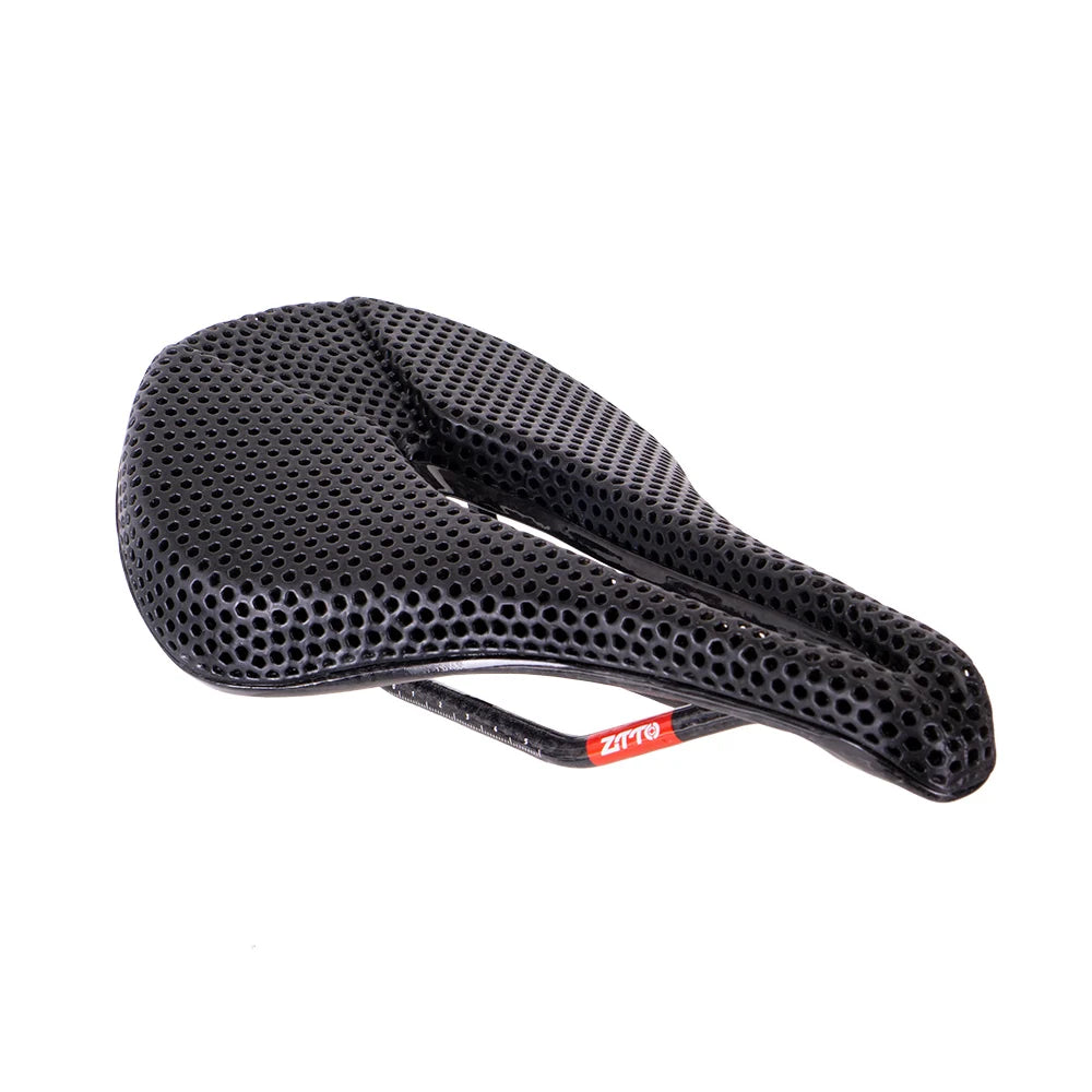 ZTTO Bicycle 3D Printed Saddle Titanium Carbon Rails Ti Power Patented Material Comfortable Road Bike MTB Seat Honeycomb Cushion