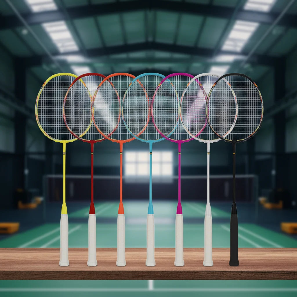 Best Factory Direct HEADPLUS HT-1701981 Badminton Rackets Full Carbon PU Grip Material Defensive Type Moderate Hardness Own