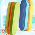 Swim Goggle Case for Swimming Goggles Silicone Protective Cases with Drain Hole Zipper Sunglasses Case for Goggles