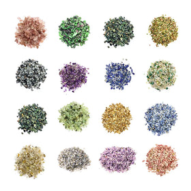 Wholesales 500G Natural Amethyst Chips Healing Tumbled Stone Rutilated Jewelry Making Gravels for Fengshui Decoration